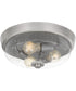 Radius 3-light Flush Mount Brushed Nickel