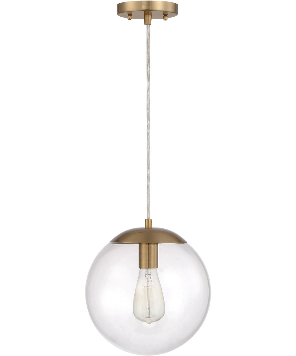 Gaze 1-Light Pendant Satin Brass