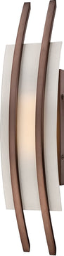 7"W Trax 1-Light LED Vanity & Wall Hazel Bronze