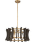 Cordelia 4-light Pendant Aged Brass