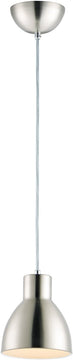 7"W Cora 1-Light Pendant Satin Nickel