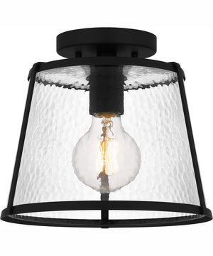 Quoizel Flush Mount Small 1-light Semi Flush Mount Matte Black