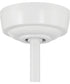 Rush 65" 1-Light Ceiling Fan (Blades Included) White