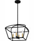 Concho Bay Large 4-light Pendant Matte Black
