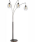 Kaden 3-Light 3-Light Arch Lamp Copper Brz/Metal Shade