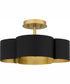 Balsam Medium 4-light Semi Flush Mount Matte Black