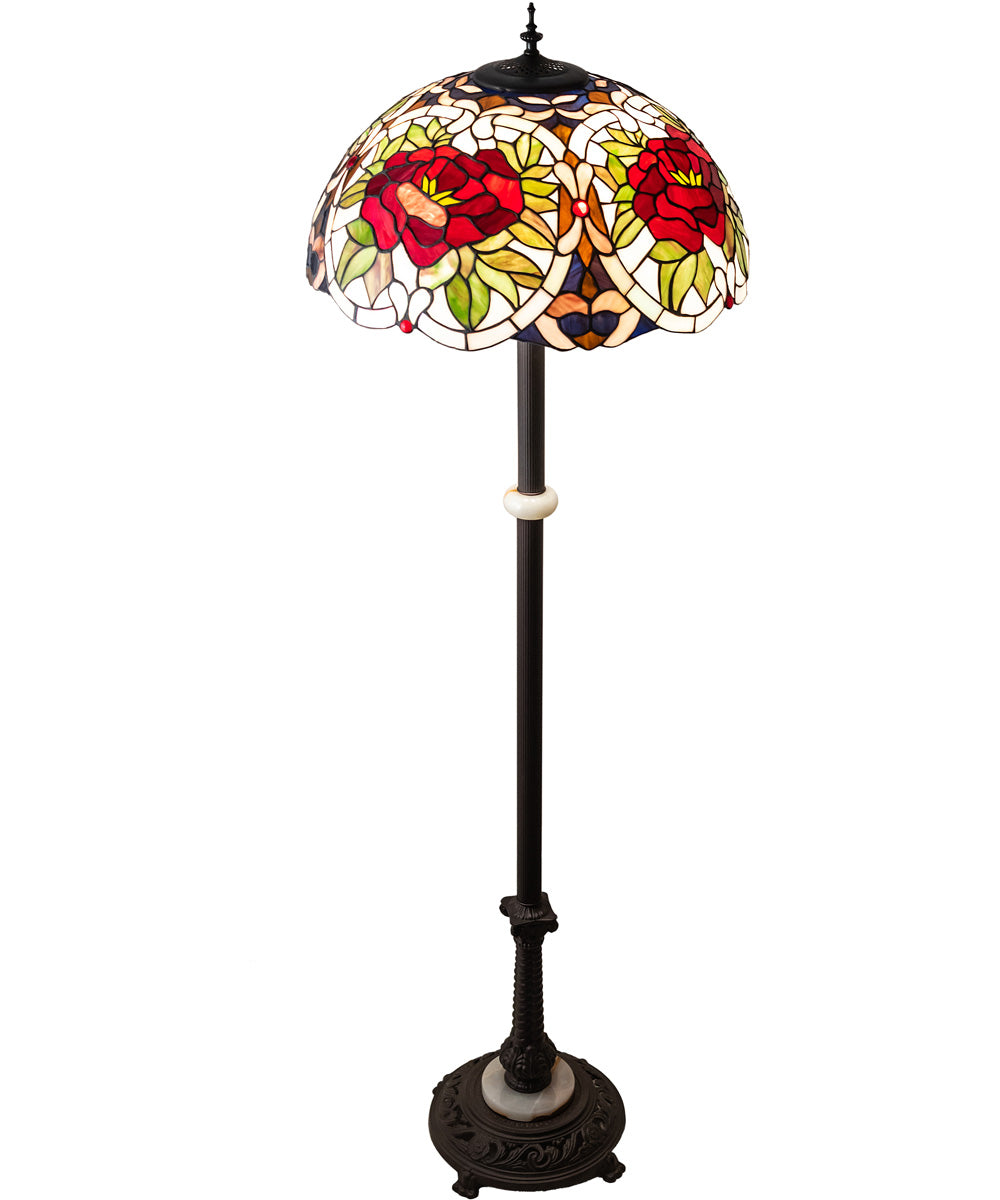 62" High Renaissance Rose Floor Lamp