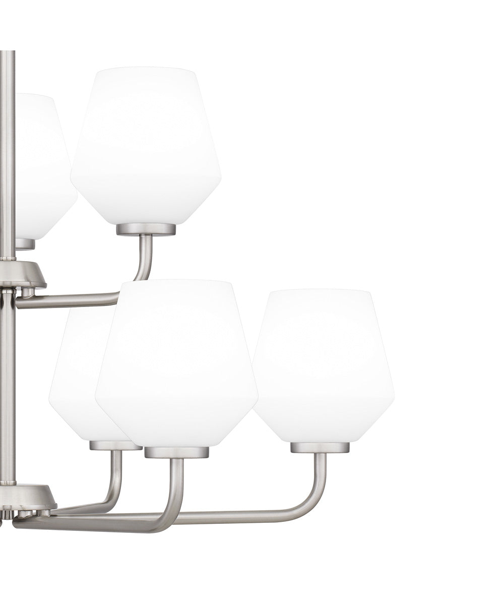 Nielson 9-light Chandelier Brushed Nickel