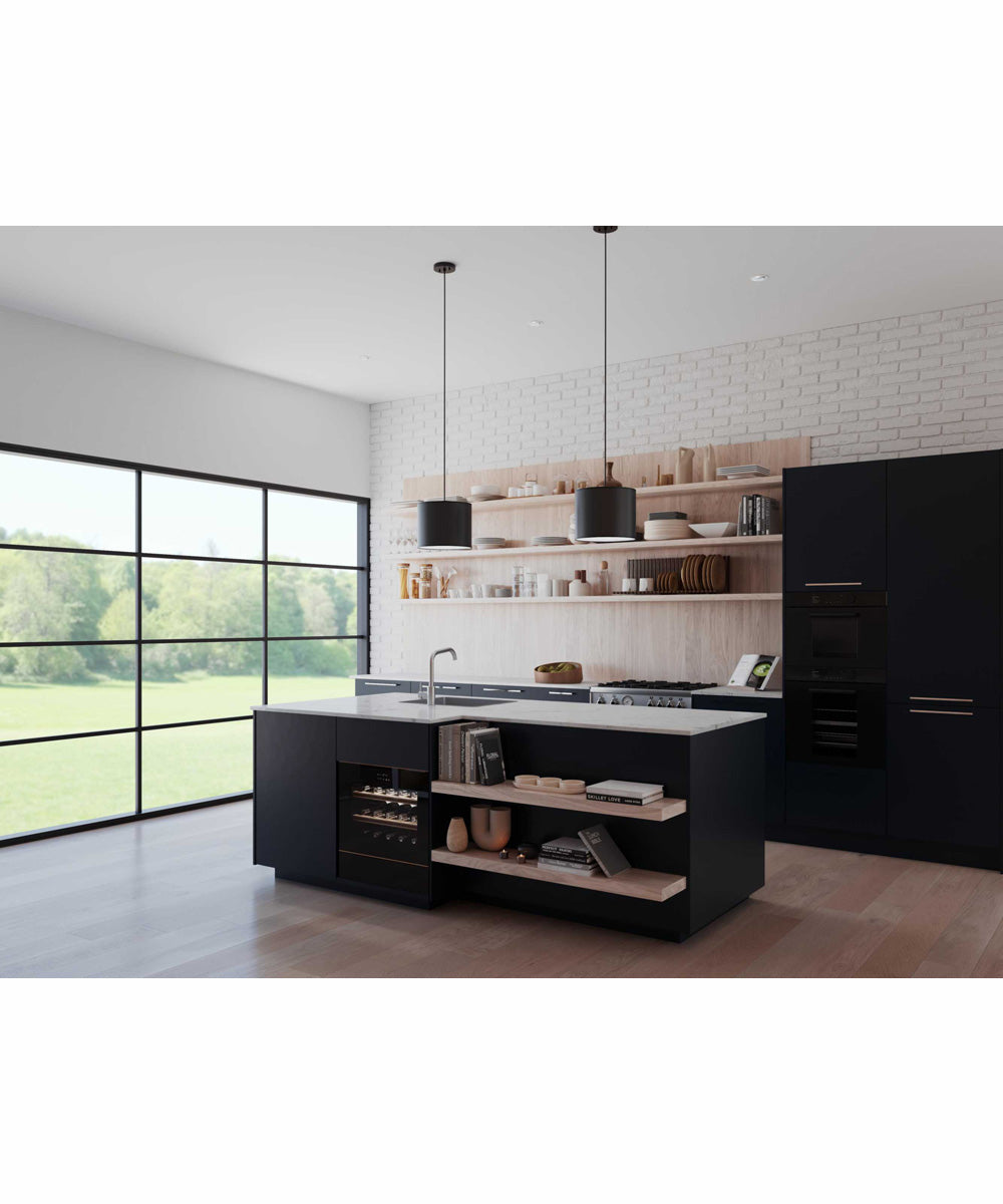 Markor 1-Light Black Parchment Shade Transitional Pendant Brushed Nickel;Matte Black;Vintage Brass