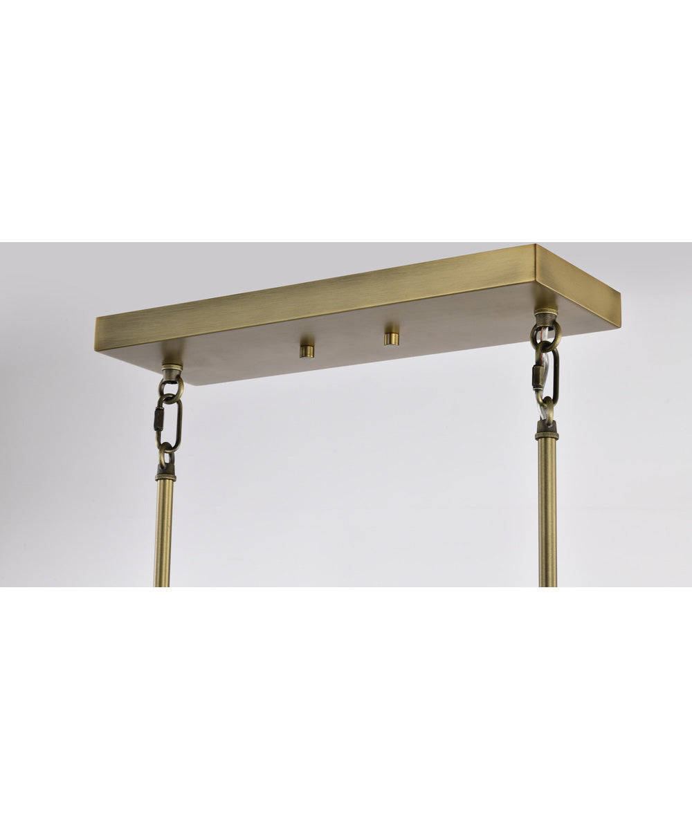 Brookside 6-Light Pendant Vintage Brass