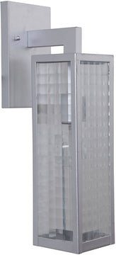 17"H Deka 1-Light Outdoor Wall Light Chromite