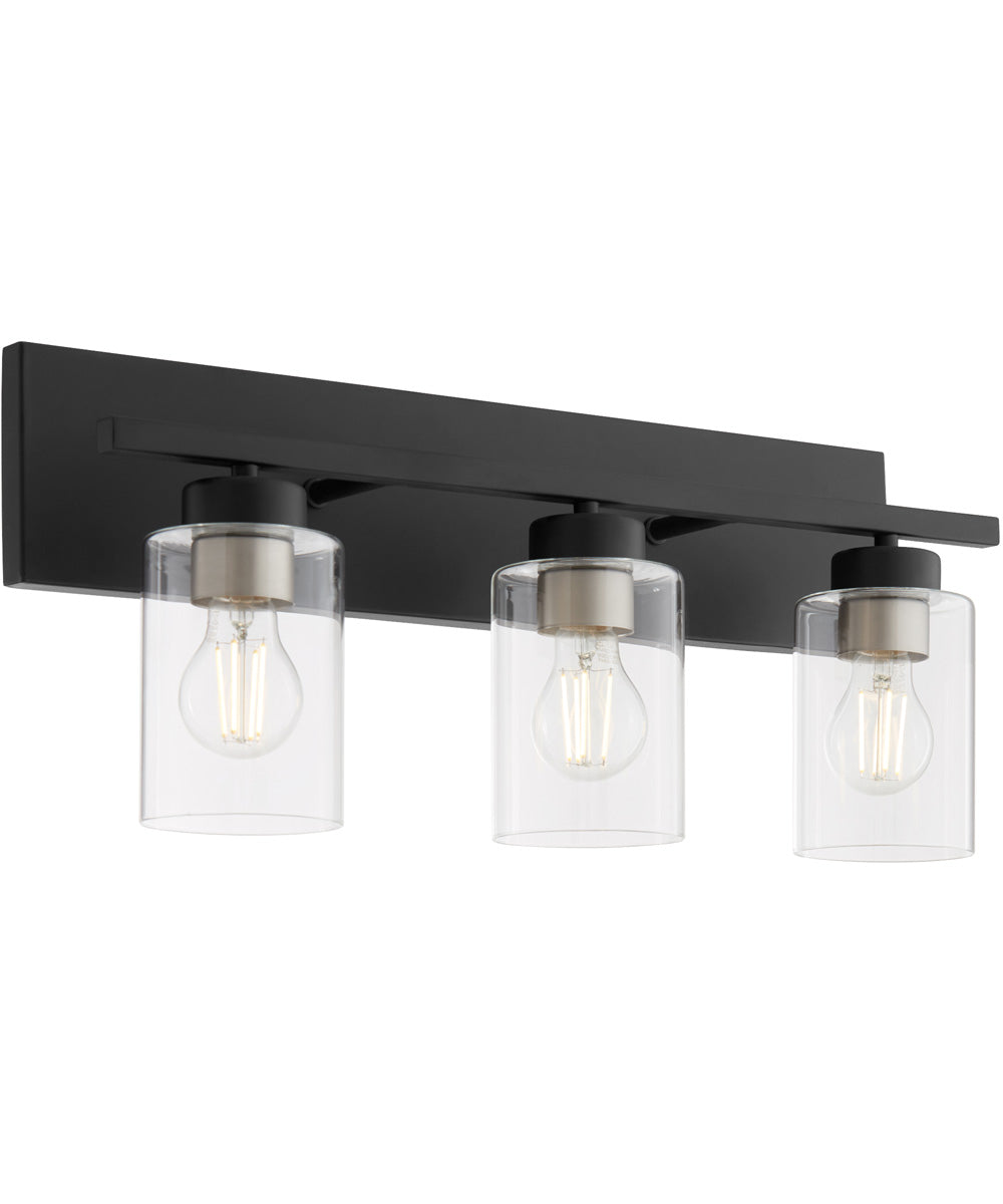 Carter 3-light Bath Vanity Light Matte Black
