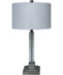 Deccalen Crystal Table Lamp (1/CN) Clear/Silver