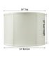 14"W x 10"H Drum Lamp Shade Premium Light Oatmeal Linen