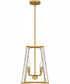 Mayline Large 4-light Pendant Light Gold