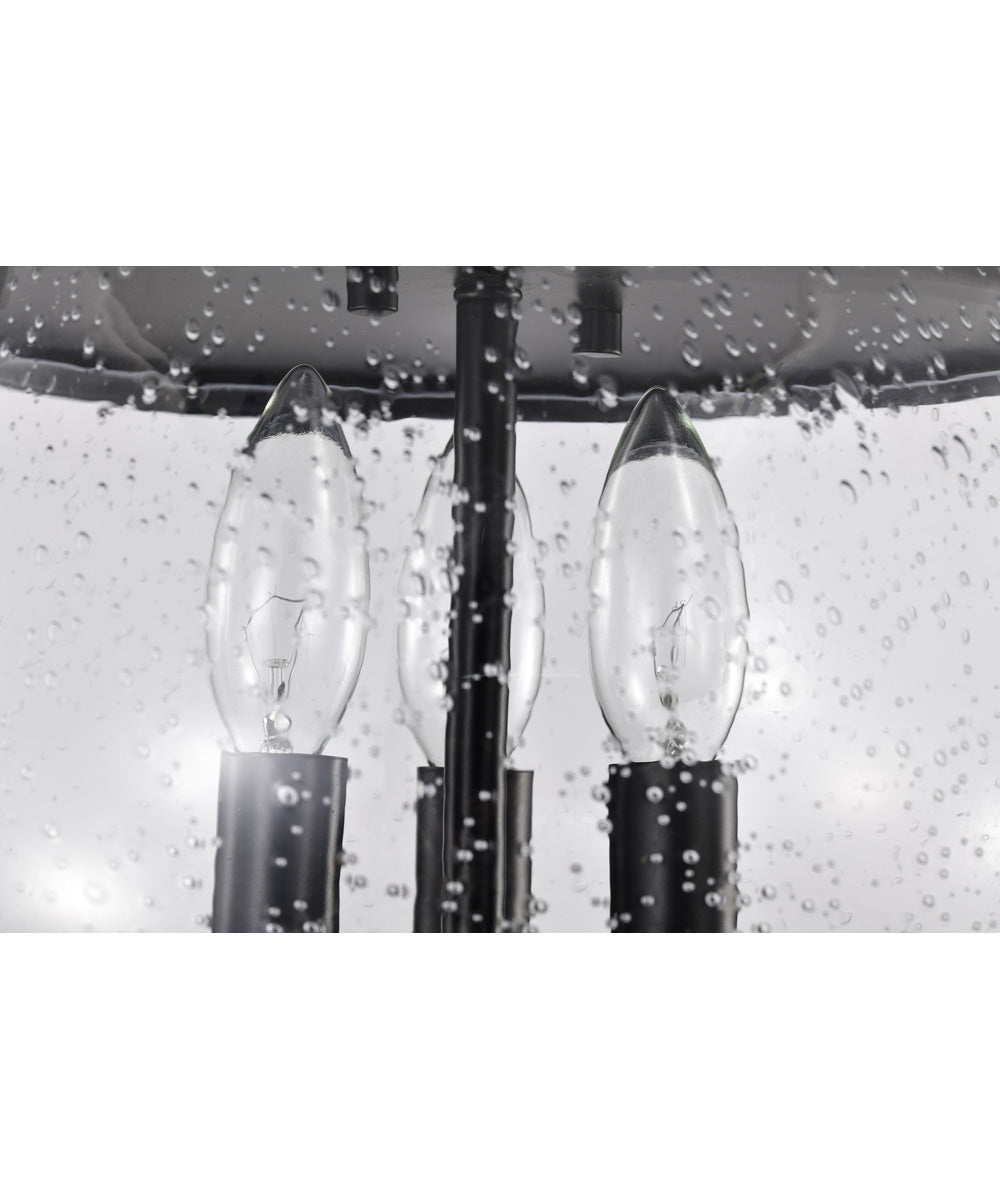 Boliver 3-Light Close-to-Ceiling Matte Black