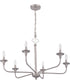 Jolenne 6-Light Chandelier Brushed Polished Nickel