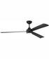60" Sterling 1-Light Indoor/Outdoor Ceiling Fan Flat Black