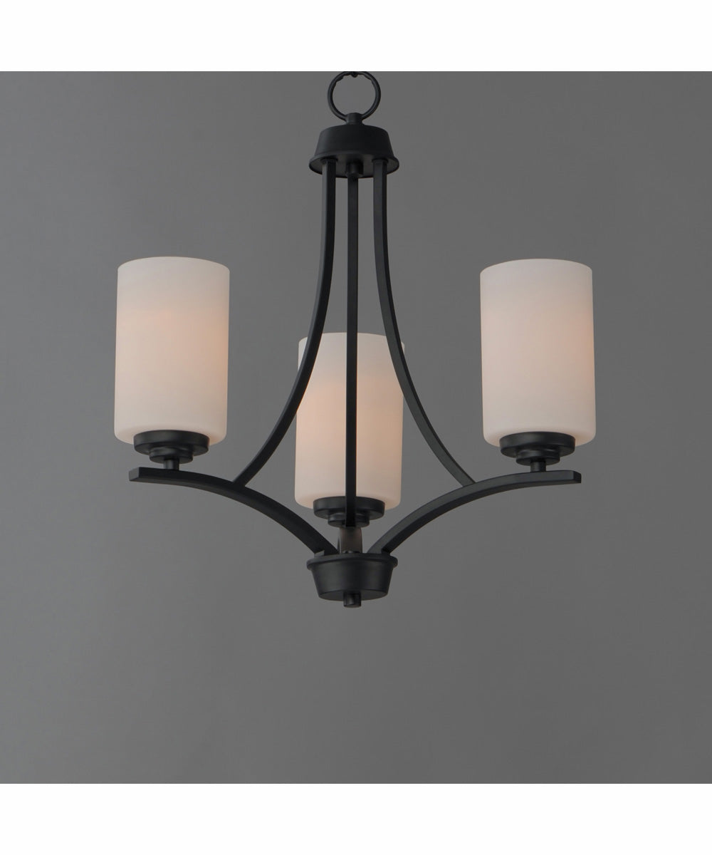 Deven 3-Light Chandelier Black