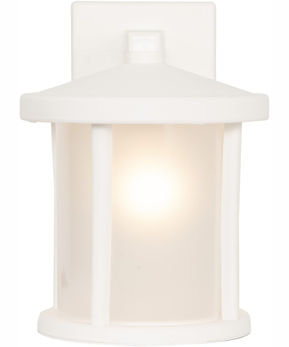 Resilience Lanterns 1-Light Outdoor Wall Lantern Matte White
