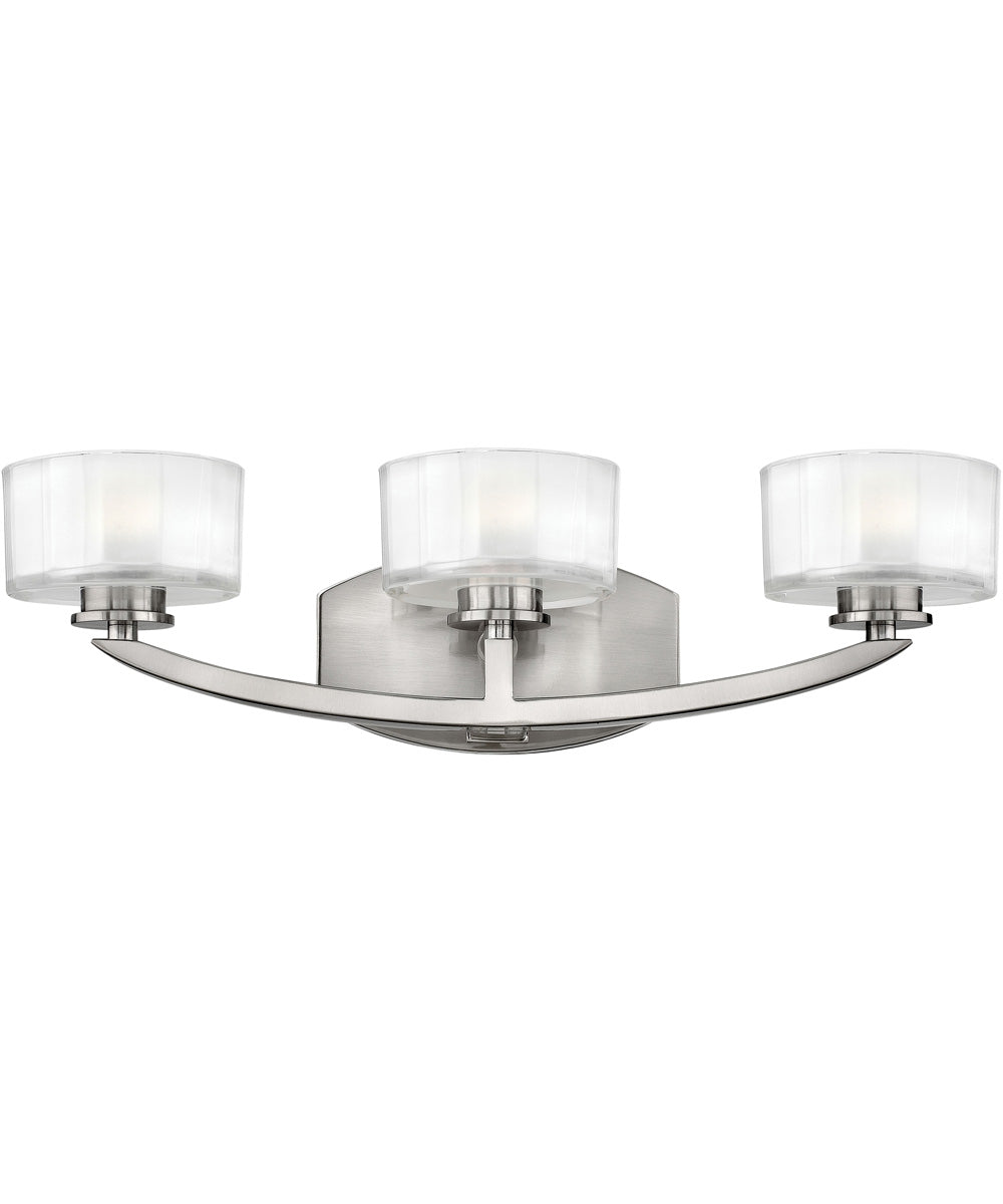 Meridian 3-Light LED Vanity in Brushed Nickel