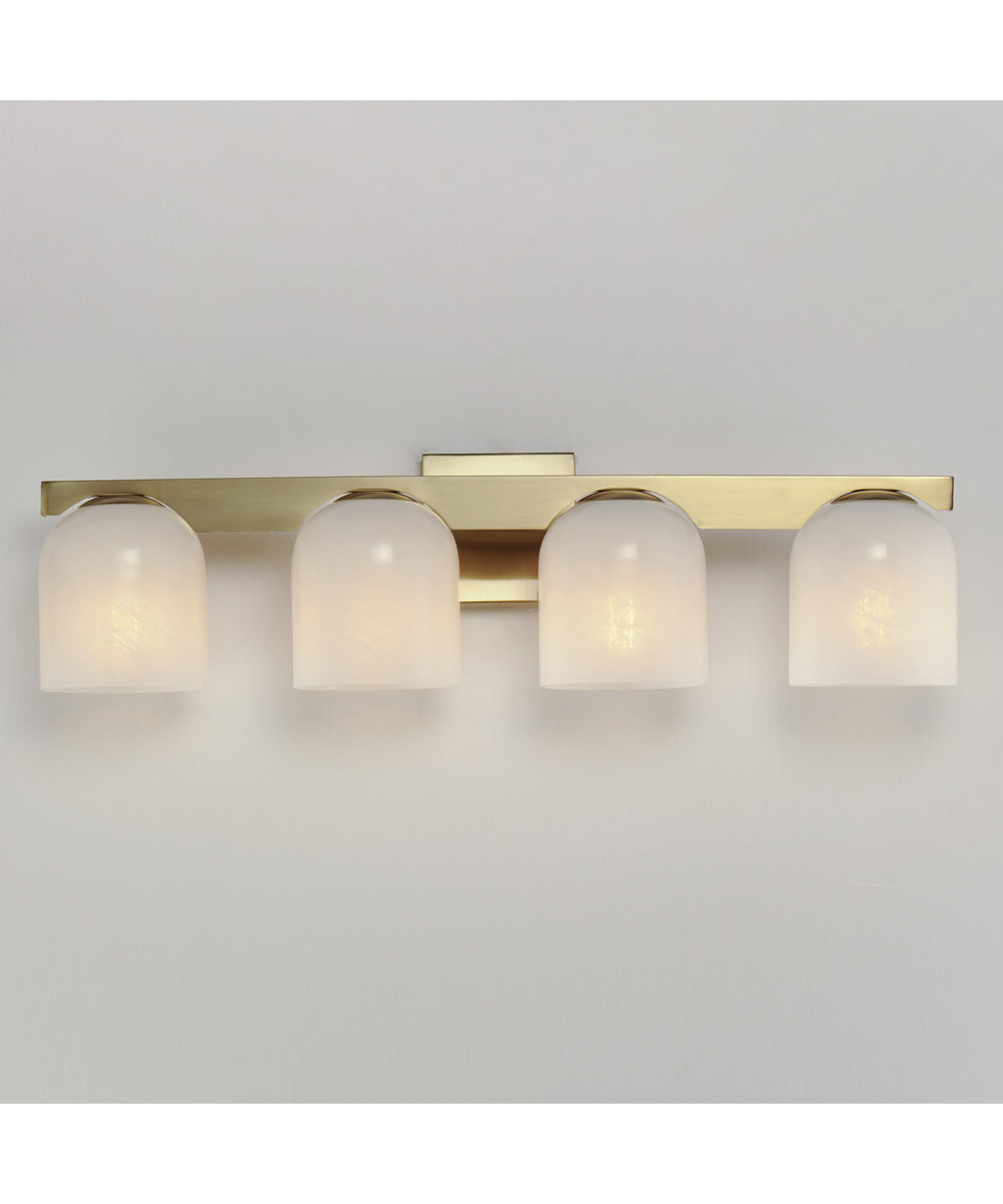 Scoop 4-Light Bath Vanity Natural Aged Brass
