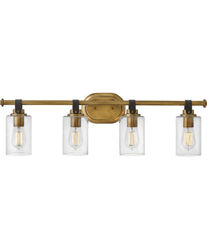 Halstead 4-Light Vanity in Heritage Brass