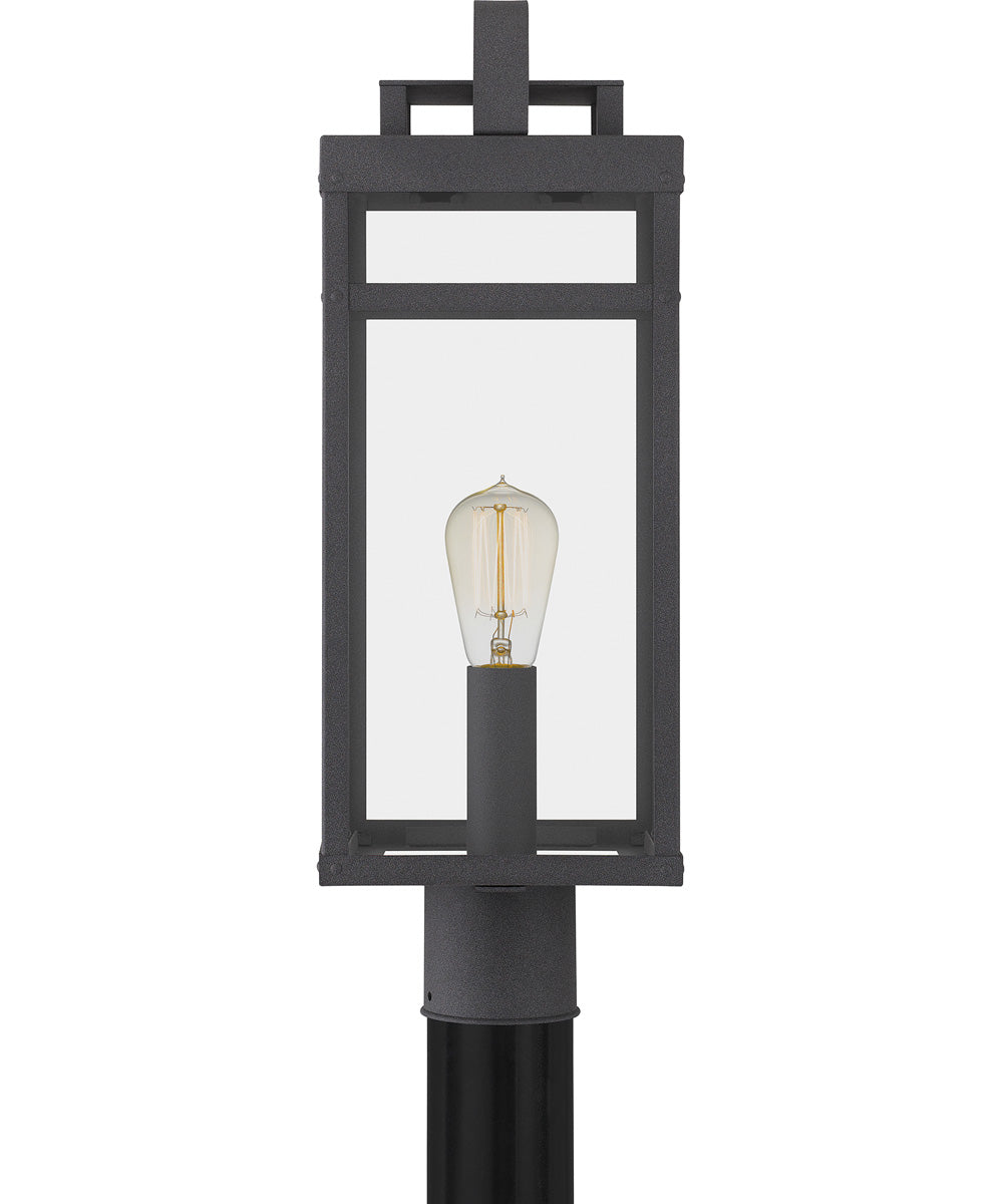 Keaton Large 1-light Outdoor Post Light  Coastal Armour Aluminum Mottled Black