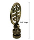 Classic 4 Blessings Asian Lamp Finial Antique Brass Metal 2.25"h