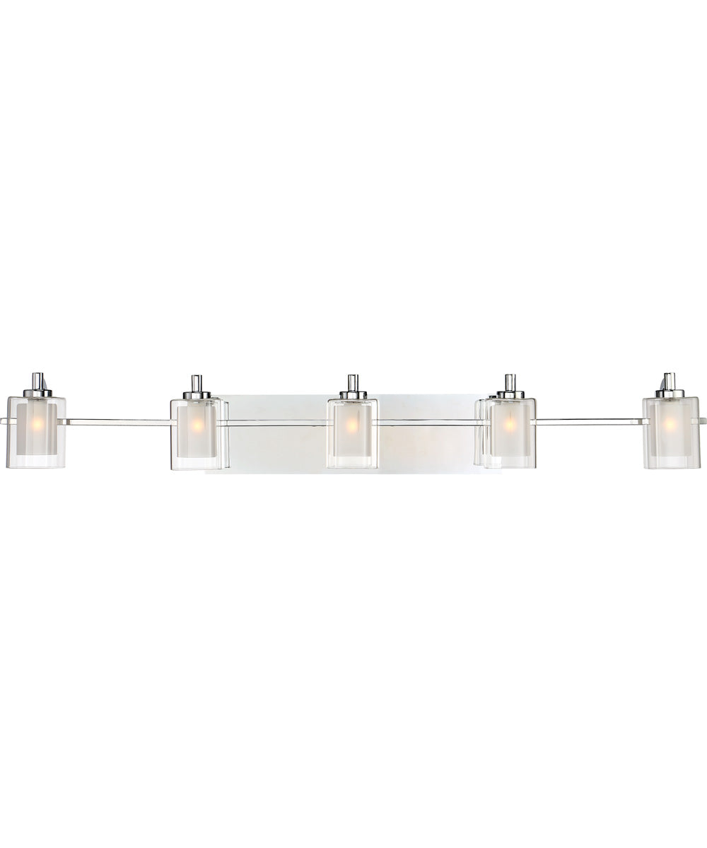 Kolt 5-light Bath Light Polished Chrome