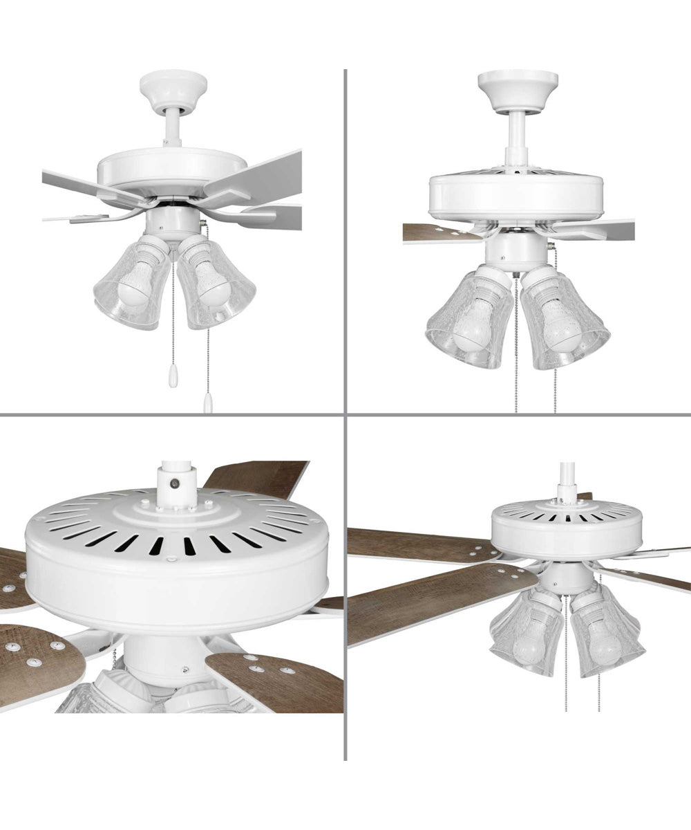 AirPro 52 in. 5-Blade Transitional Ceiling Fan with Light White