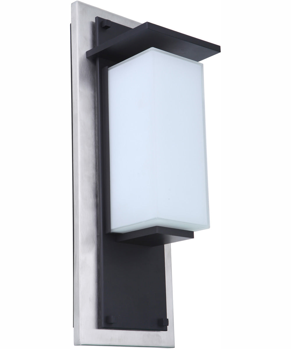 Heights 1-Light Outdoor Wall Lantern Stainless Steel / Midnight
