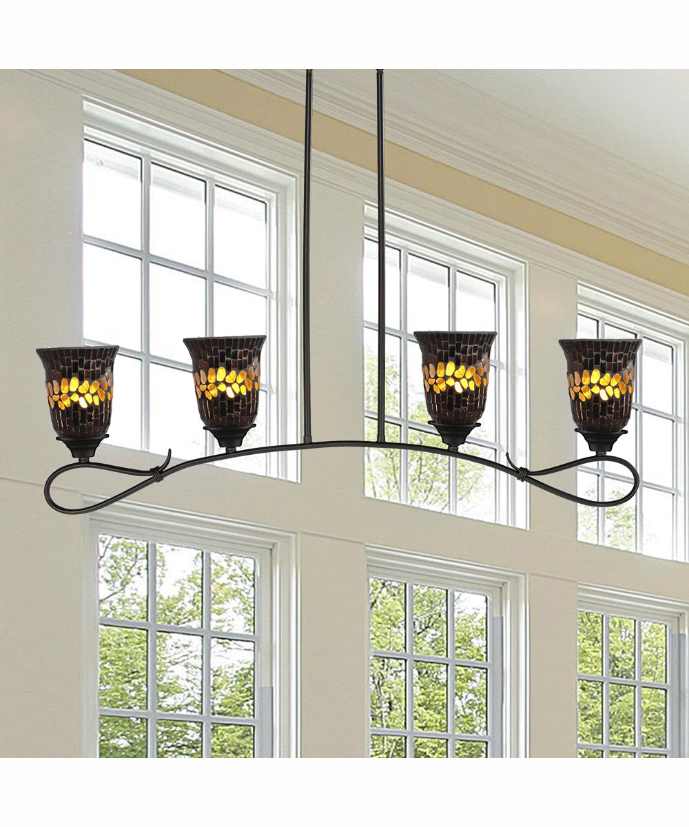 Copper Shell 4-Light Hanging Fixture