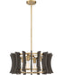 Cordelia 4-light Pendant Aged Brass