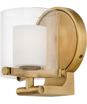 Rixon 1-Light Single Light Vanity in Heritage Brass