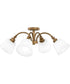 Quoizel Semi-Flush Mount Extra Large 4-light Semi Flush Mount Weathered Brass