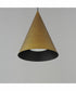Pitch 14 inch LED Pendant Antique Brass