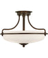 Griffin Large 3-light Semi Flush Mount Palladian Bronze