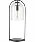 Bell Jar 28'' High 1-Light Desk Lamp - Matte Black