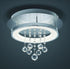 14"W Dorian LED Ceiling Light Chrome