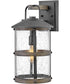 Lakehouse 1-Light LED Medium Outdoor Wall Mount Lantern in Aged Zinc