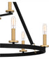 Graylyn 9-light Chandelier Matte Black