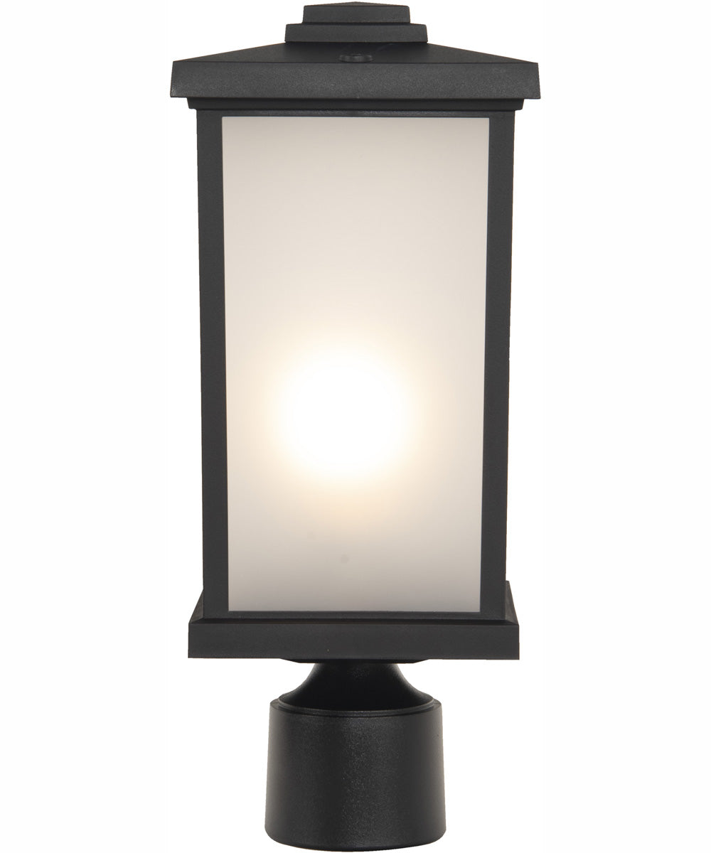 Resilience Lanterns 1-Light Outdoor Post Mount Matte Black