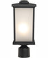 Resilience Lanterns 1-Light Outdoor Post Mount Matte Black