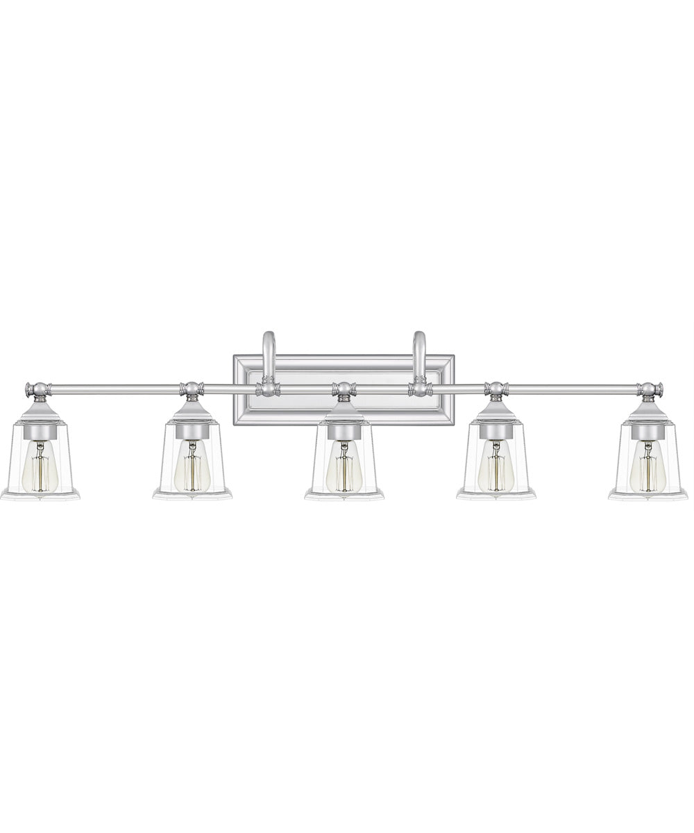 Nicholas 5-light Bath Light Polished Chrome