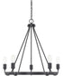 Tanner 5-Light Chandelier In Matte Black