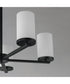 Lateral 5-Light Chandelier Black