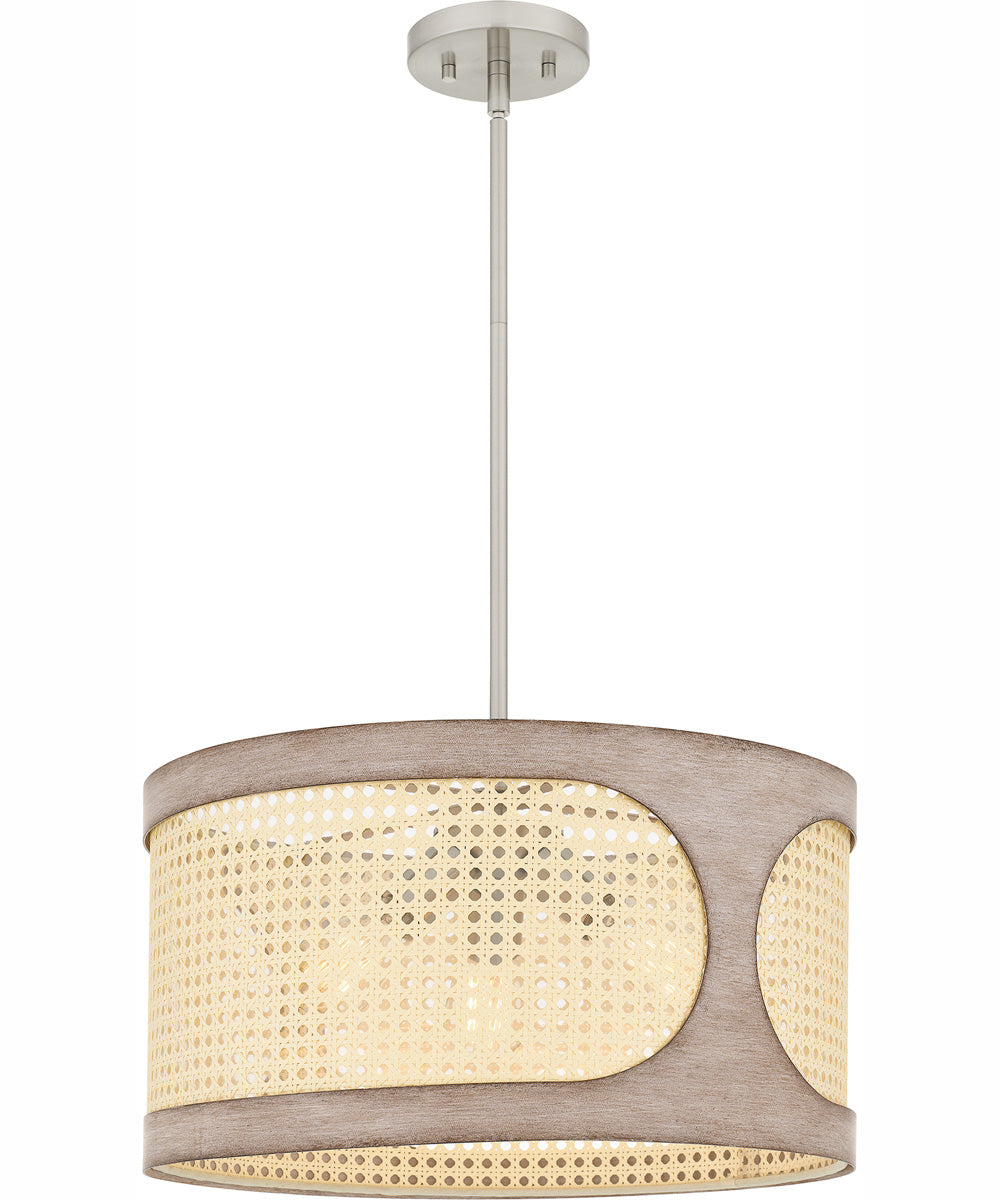 Syrah Large 3-light Pendant Brushed Nickel