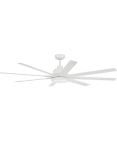 Rush 65" 1-Light Ceiling Fan (Blades Included) White