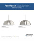 Perimeter 1-Light Mid-Century Modern Pendant with metal Shade Brushed Nickel